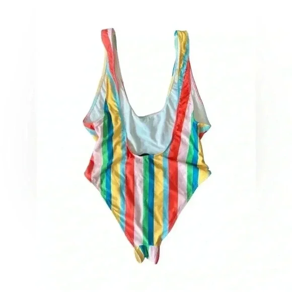 ZARA One Piece Swimsuit - Multicolor Stripes 🩷❤️🧡💛💚🩵💙💜 - Picture 5 of 6